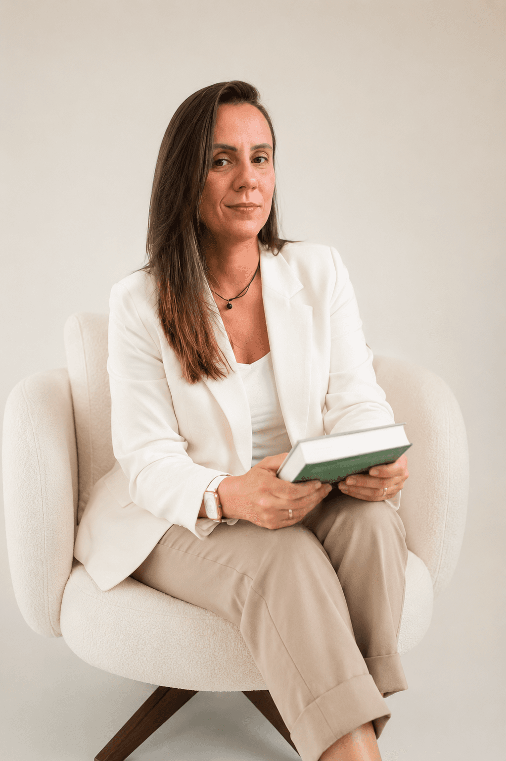 Liliana Bastos durante uma sessão de atendimento